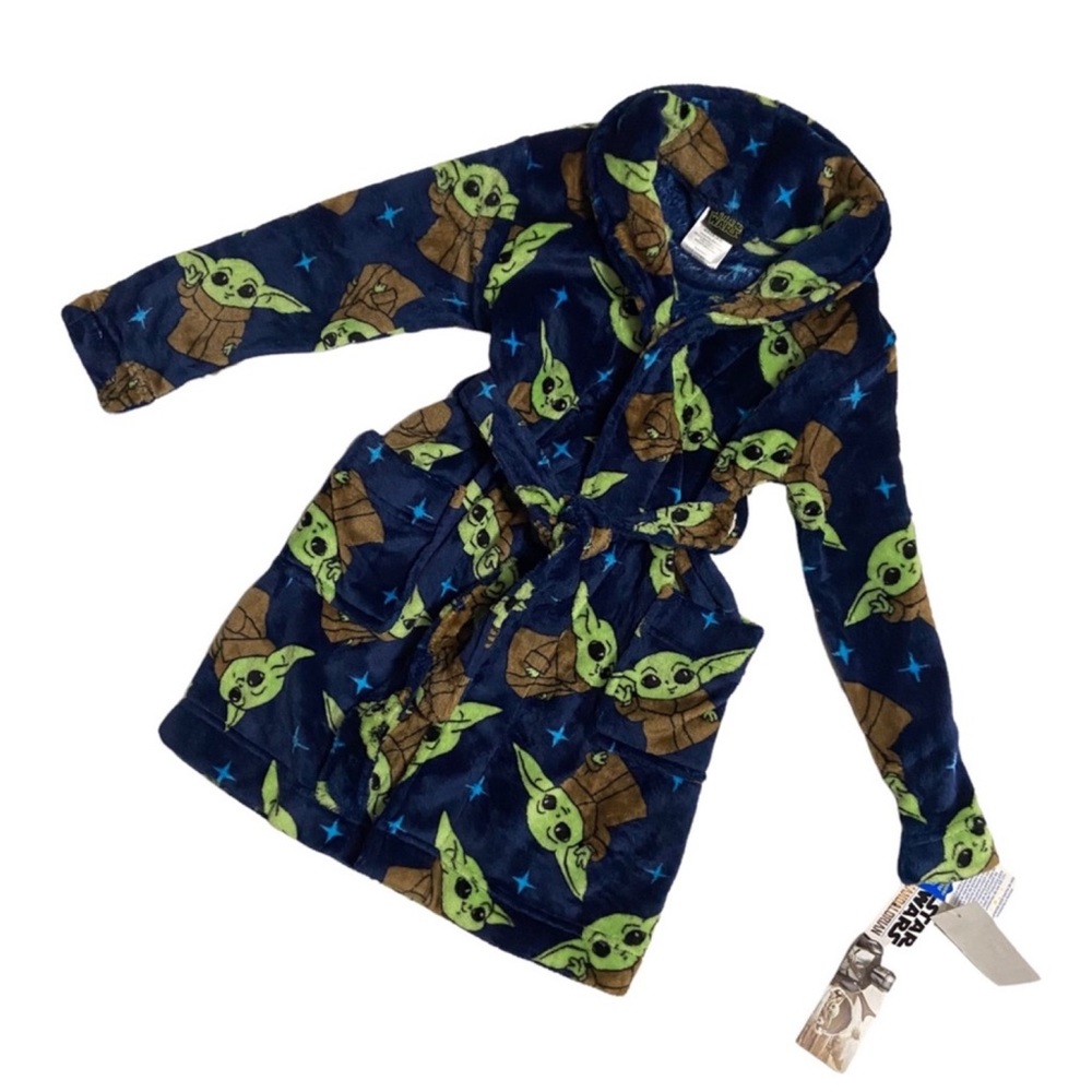 Baby Yoda Fleece The One Star Wars Robe Blue